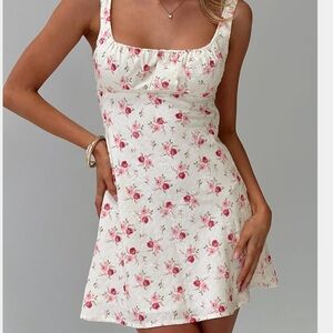 Floral White & Pink Sundress